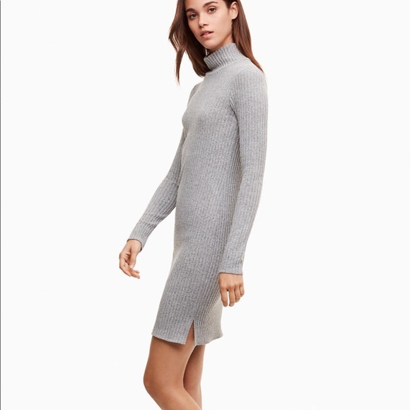 Aritzia Dresses & Skirts - Aritzia Wilfred Free Mariel Dress in Charcoal Grey